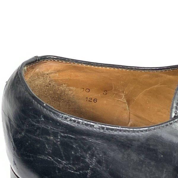 70s-80s England Made/Lotus/MILFORD U/Monk Strap Shoes/8/26.5cm/Black/(USED)