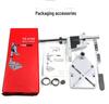 New electric drill stand with multi-function capabilities for bench drills. Features aluminum construction