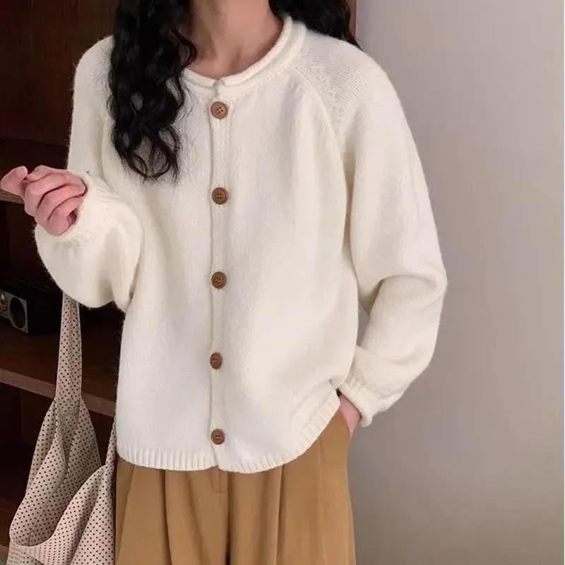 Sweaters Coat Cardigan for Women Loose Long Sleeve Knit Cardigan Sweaters Jacket