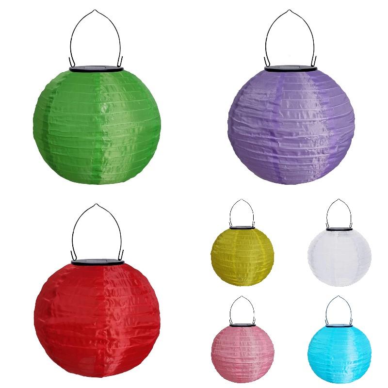 Colorful Powered Solar Led Lantern Lights Festival Room Decor Outdoor Yard Setup
