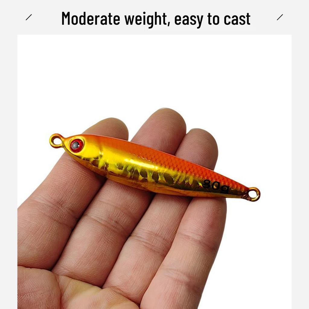 Mackerel Iron Plate Bionic Fishing Lure with Hook for Shore Casting and Sea Fishing