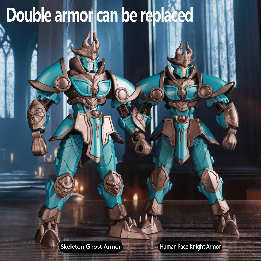 Lucky 13 Movable Joint Doll King Arthur Lich King Knight Robot Assembly Toy Model Boy Gift