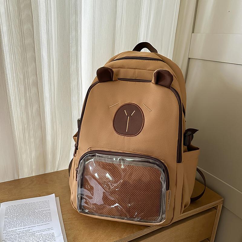 Large Capacity Backpack Student Cartoon Schoolbag Children Lightweight Backpack