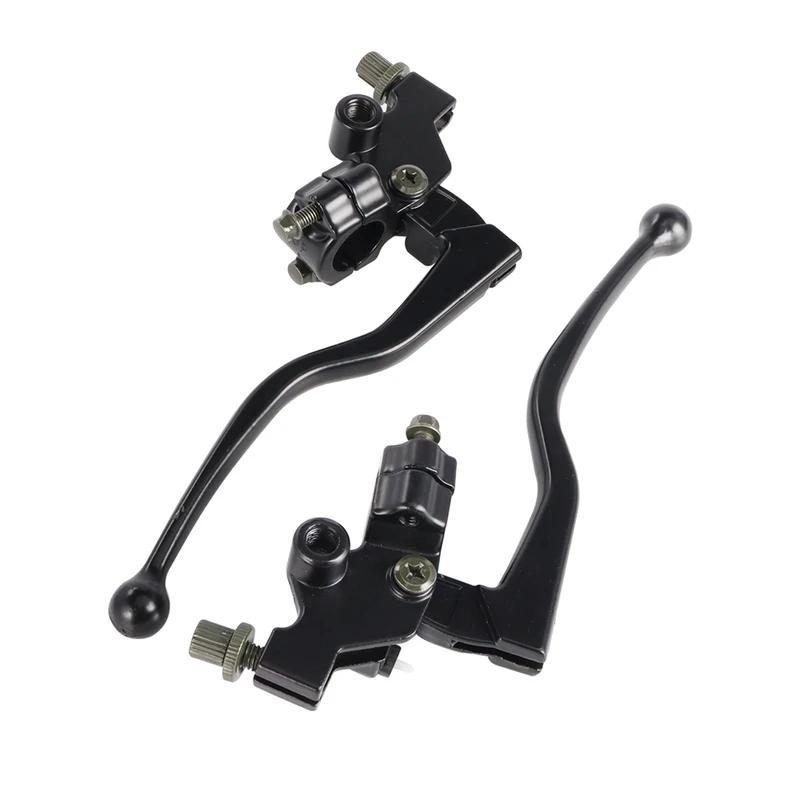 Black Aluminum Alloy Handlebar Clutch Lever for Pit Bike Dirt Bike Motorcycle ATV - Brake & Clutch Lever Cable Front Bra