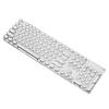 EWEADN Mechanical Gaming Full RGB LED English Compatible with for Office 104 Keys Keyboard, Typewriter-Style Keyboard, Anti-Ghosting, Anti-Collision,