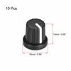 uxcell 6mm Splined Shaft Hole Knobs for Speaker Effect Pedal Amplifiers, Black Potentiometer Knobs, 10 Pieces, White