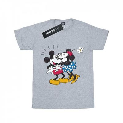 Tüdrukute Miki Hiire Miki ja Minnie Suudluse puuvillane T-särk