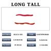 4-Section Soft Simulation Worm Bait, 3.5cm Fishy Red Scent for Crucian Carp