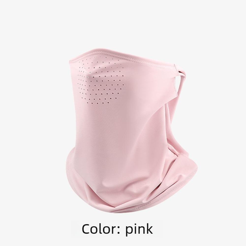

Unisex Ice Silk UV Protection Sunscreen Face Masks Summer Dustproof Breathable Thin Mesh Masks Neck Cover for Fishing Outdoor