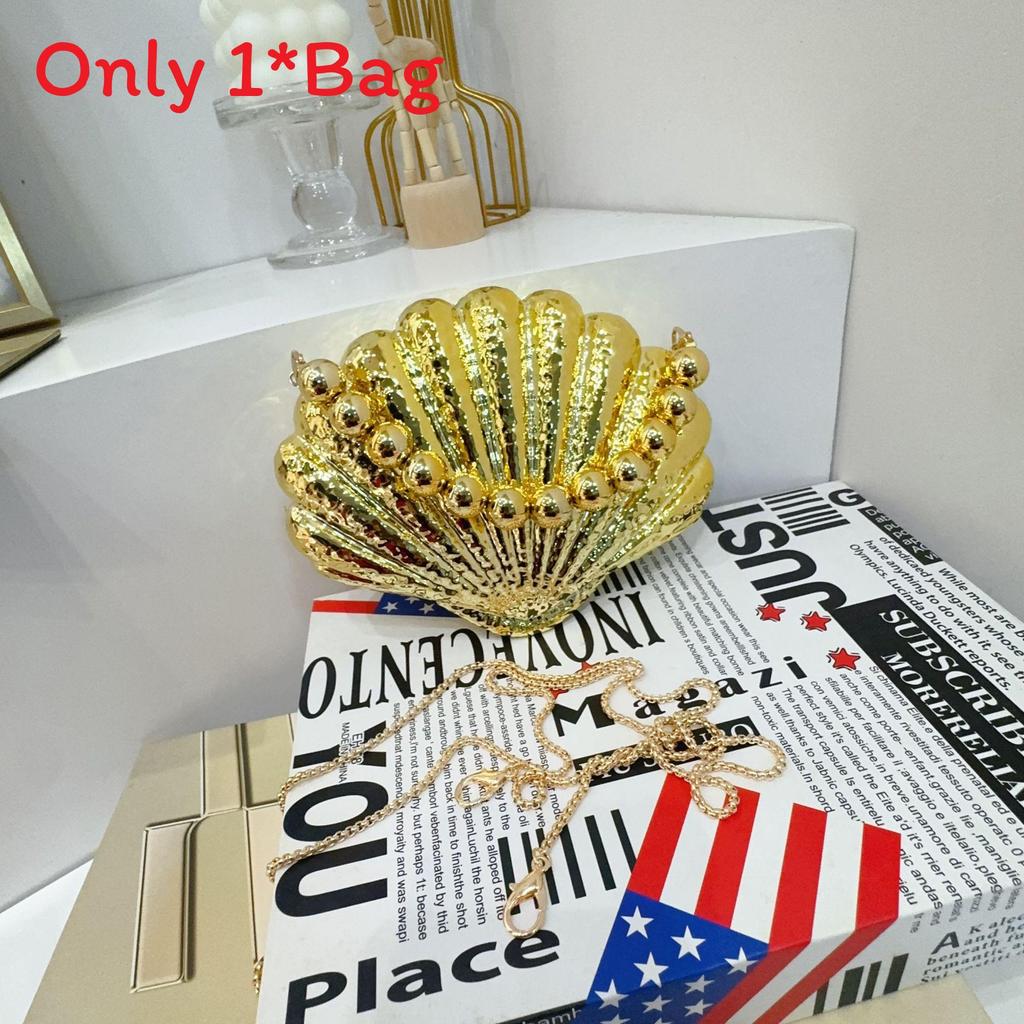 Acrylic Shell Bag Fashion Chain Shoulder Purse For Daily Use