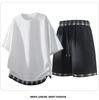 Men's High-End Trendy Color-Block Breathable Casual Two-Piece Set