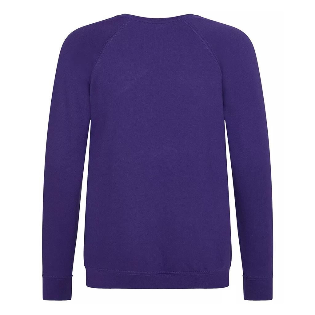 Awdis Academy Childrens/Kids Crew Neck Raglan School Sweatshirt (Pack of 2)