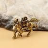 Vintage Brass Horse Charms Pendants Diy Keychain Necklace Jewelry Accessories Decoration Gifts