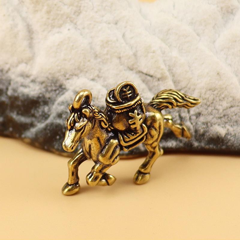 

Vintage Brass Horse Charms Pendants Diy Keychain Necklace Jewelry Accessories Decoration Gifts 1pc