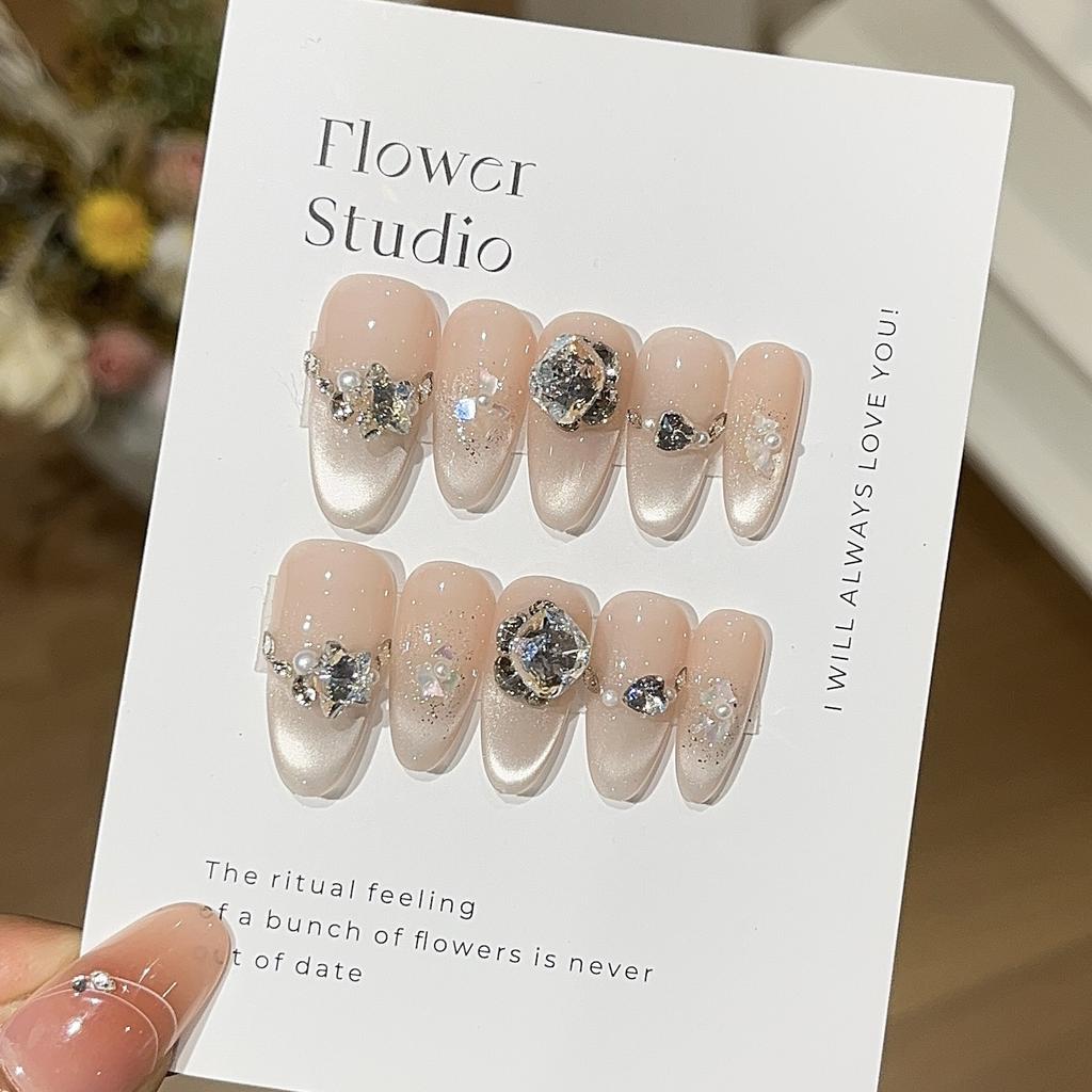 Sweetheart Cream Cool White Moonlight Glass Bead Cat Eye Fritillary Sequins Fine K9 Drill Wear Armor