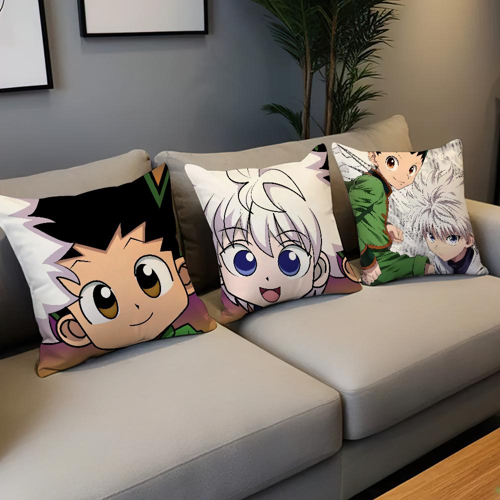 comic anime fanart h-hunter h-hunter Gon killua cushion cover soft Pillow Case for Sofa Living Room Home Decor Protective Covers