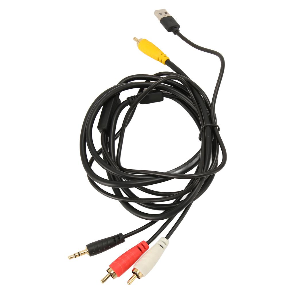 Digital Fiber Optical to Analog 2RCA 3.5mm Jack Stereo o Cable for TV DVD Network Set Top Box
