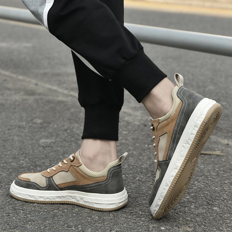 Fashion All-match Leather Breathable Male Driving Shoes 2024 New Arrival Male Comfortable Sneakers Luxury Brand For Men Skate Shoes Men