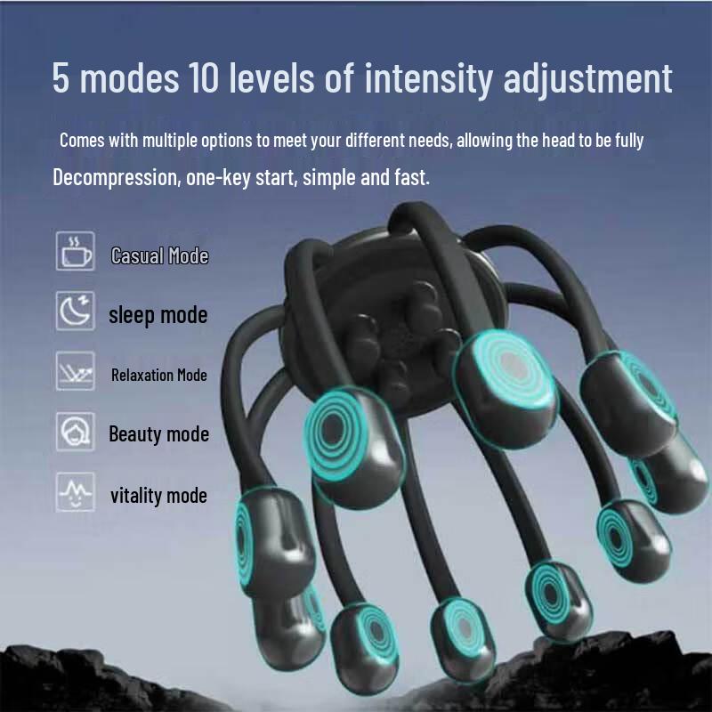 Octopus Head Massager CN plug (adapter included)