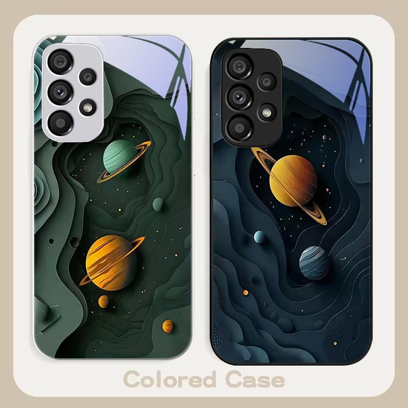 Multiple Star Universes For Samsung Galaxy S23 24 Plus S20 21 FE S25 Ultra A70 72 73 51 52 53 Tempered Glass Phone Case