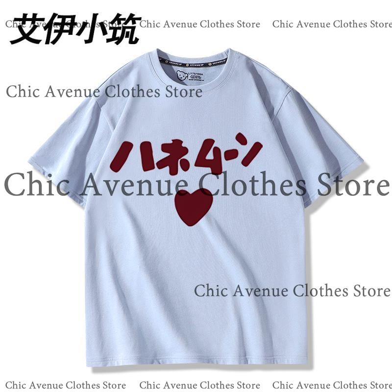 Anime KON Hirasawa Yui Cosplay Costume Print Tshirt Cotton Summer Tops Short Sleeve Tee for Women Unisex Tshirt