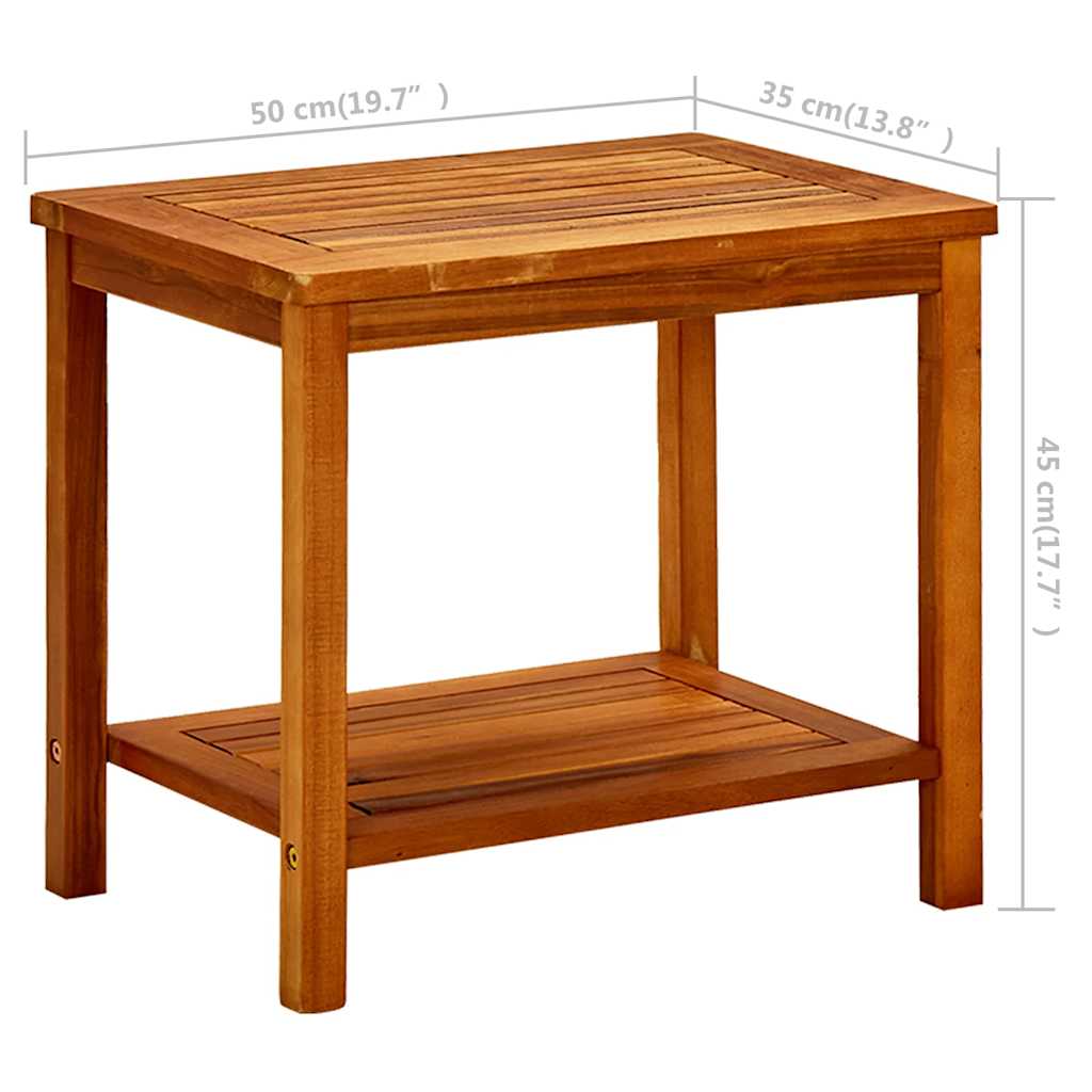 Vidaxl Stolik Kawowy, 50X35X45 Cm, Lite Drewno Akacjowe