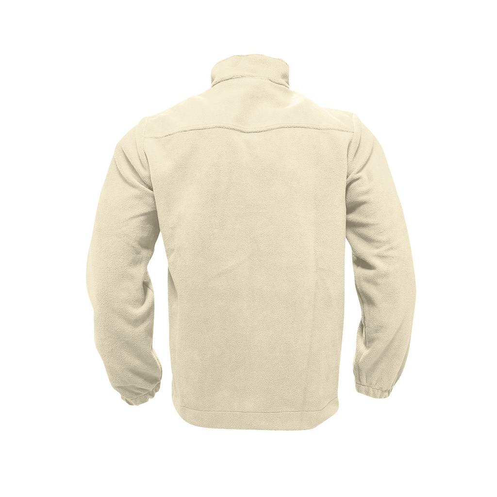 Men's Color Outdoor Zipper Stand Collar Jacket Casual Sports Plush Jacket