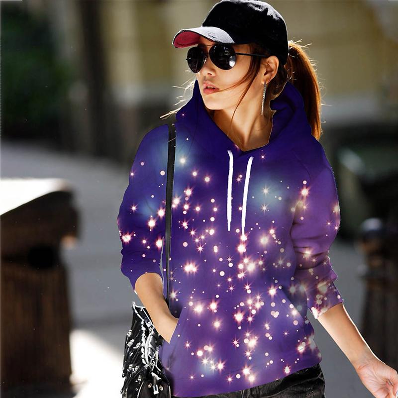 Herbst Schöne Glitter 3D Print Hoodies Männer Frauen Mode Casual Sweatshirts Übergroße Hoodie Pullover Trainingsanzug Kleidung