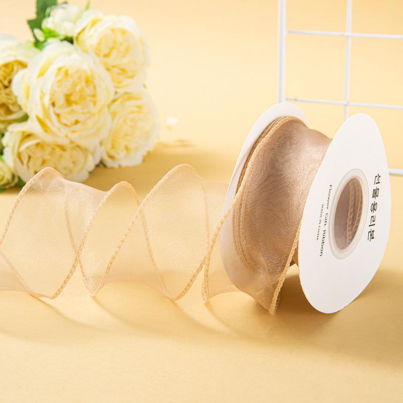 Valentine's Day Korean Fishtail Yarn Ribbon for DIY Flower Bouquets and Cake Decorations