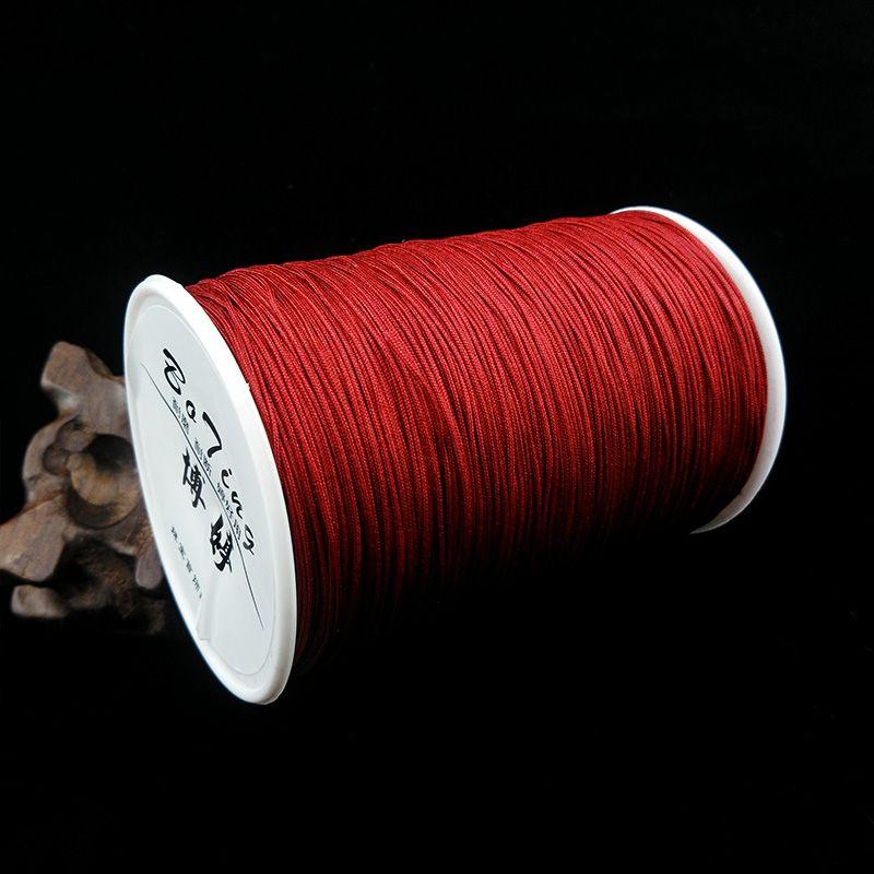 

Сделай сам Нет. 72 500 M Вязаная вручную веревка из нефритовой нити Jujube Red