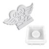 Gypsum Candlestick Silicone Mold Candle Base Mould Heart Angel Wing Candle Holder Mold Home Desktop Decorations Mould