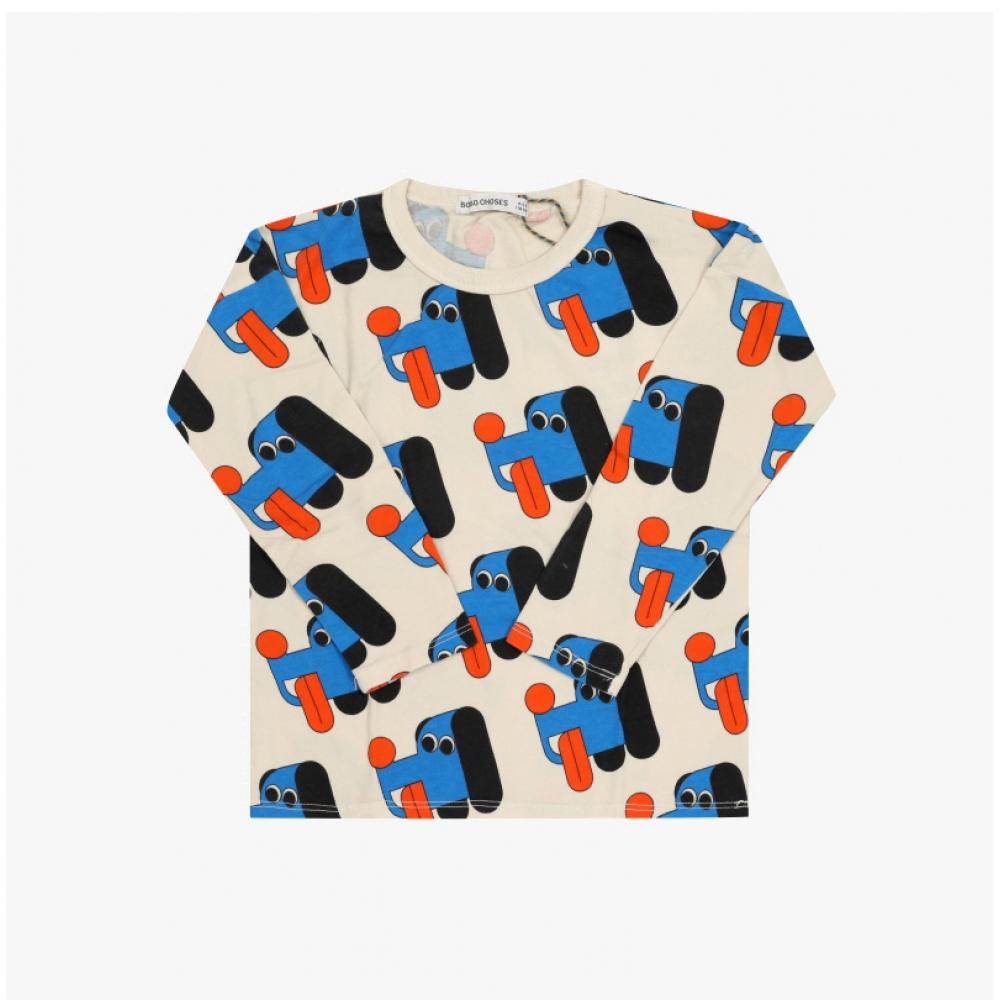 Bobo Shoes Kids Long Sleeve T shirT Doggie maTe B225ac010