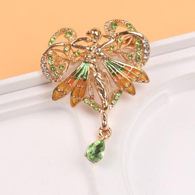 Vintage Barock-Brosche mit Liebesengel, Anstecknadel für Damenanzüge und Mäntel, exquisite Accessoires
