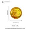 Mini Wealth Luck Charms 100PCS Gold Ingots Small Gold Dollars for DIY Craft Bag Pendant Accessory Home Living Room Decor
