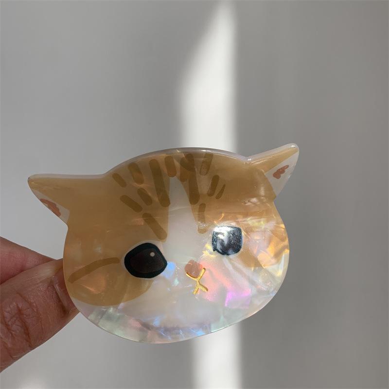 Exquisite Japanese Girlish Style Cartoon Cat Acetate Hair Shark Clip