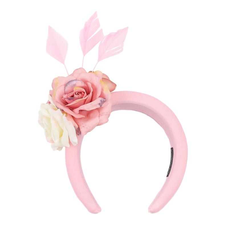 Feathers Headband Girls Hair Headbands Summer Dopamine Color Hairband Head Hoop Headdress Hair Accessories