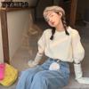 WTEMPO Female Elegant Spring Knitted Pullovers Women Casual Long Sleeve Sweaters Korean Y2K Long Sleeve Solid Casual Jumpers