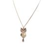 Les Trésors De Lily [N8182] - Golden 'Owls' Designer Necklace