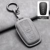 Leather Car Key Case Cover Holder Keychain Shell for Toyota CHR Hilux Fortuner Land Cruiser 200 Camry Corolla Crown RAV4