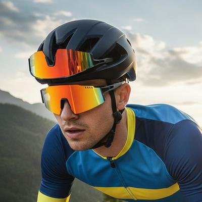 Sunglasses Fashion Sports Riding Sunglasses Anti-Uv Men'S And Women'S Outdoor Windproof Riding Glasses 9861