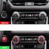 Center Console Knob Cover For Toyota RAV4 2025 - Push Start Button Trim Ring Driving Mode Knob Control Switch Button Cover