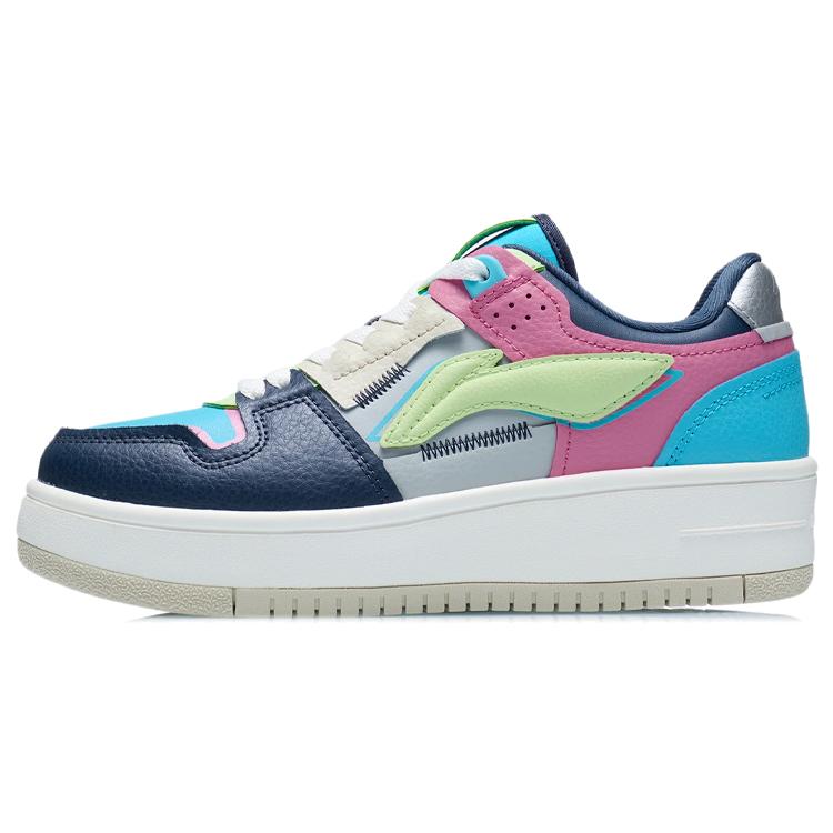 

Новые LiNing Tianji Противоскользящие Износостойкие Легкие Дышащие Низкие Кроссовки для Скейтборда Женские Синие Черные Красные AGCR468-4 38