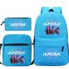 Animation Cartoon Kinderrucksack Freizeit Federmäppchen Umhängetasche Dreiteiliges Set, Grund- und Sekundarschule Schultasche