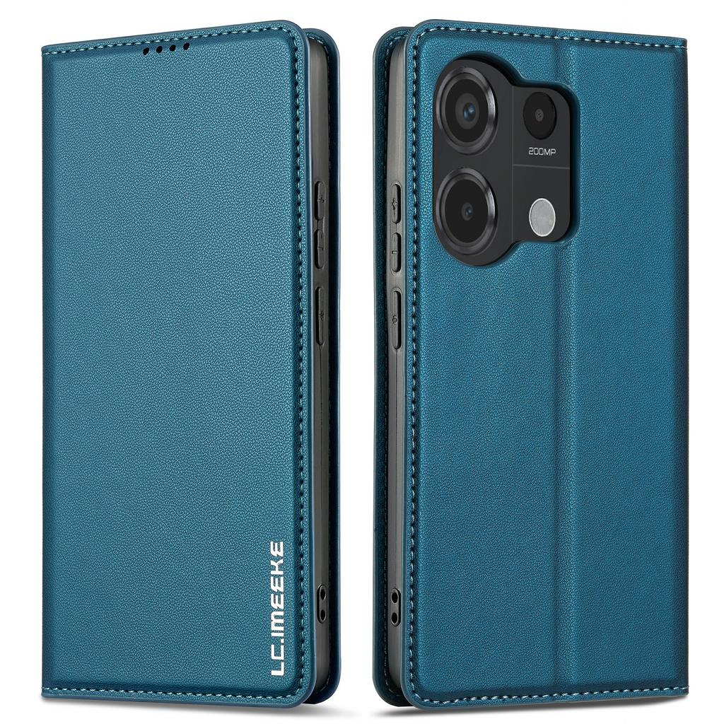 LC.IMEEKE L1 Serie für Xiaomi Poco M6 Pro 4G/Redmi Note 13 Pro 4G Hülle PU Leder Brieftasche Ständer Handyhülle