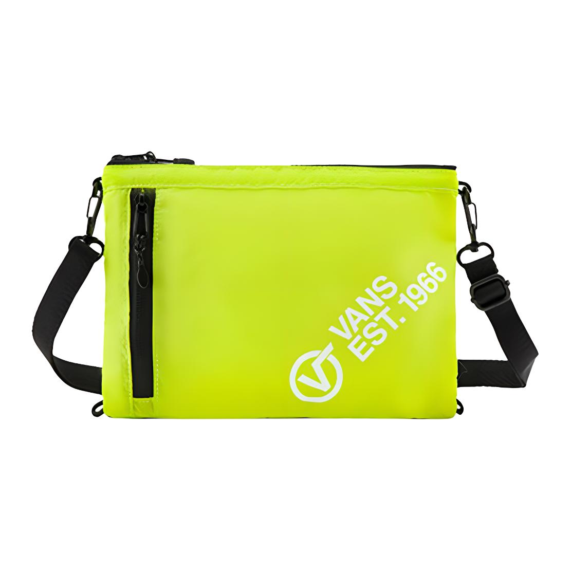 

Vans Sports Casual Polyester Crossbody Shoulder Bag Unisex bags Fluorescent-Green VN0A4BP3ZUD Neon Green