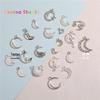 Moon Series Hollow Pendant Charms for DIY Beaded Jewelry
