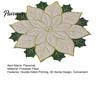 Decorative Mats for Parties Christmas Floral Leaf Placemat Dining Table, Polyester Fabric Table Seasonal Tableware Kitchen with Festive Leaves Design