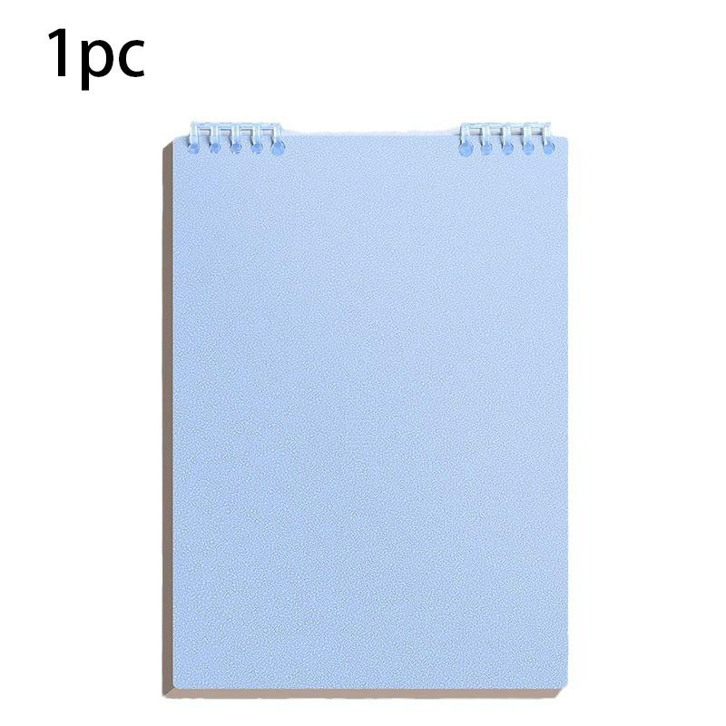 

Blue Binder Notebook, Metal Wire Bound with Smooth Writing Paper, for School College Office Notes, Refillable & Durable синій