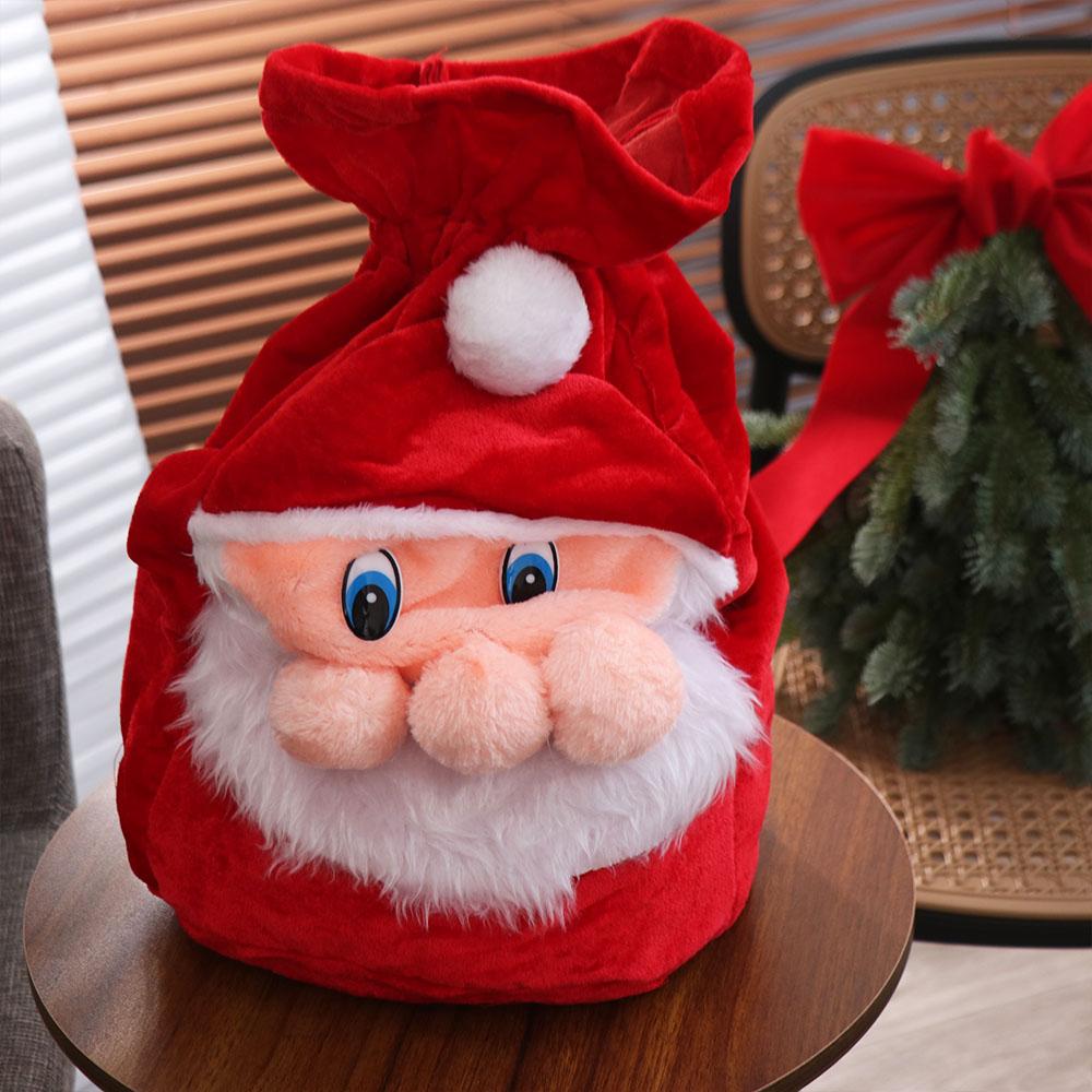 Velvet Christmas Gifts Bag Santa Claus Gifts Storage Pouch Exquisite Plush Candy Bags  Friends