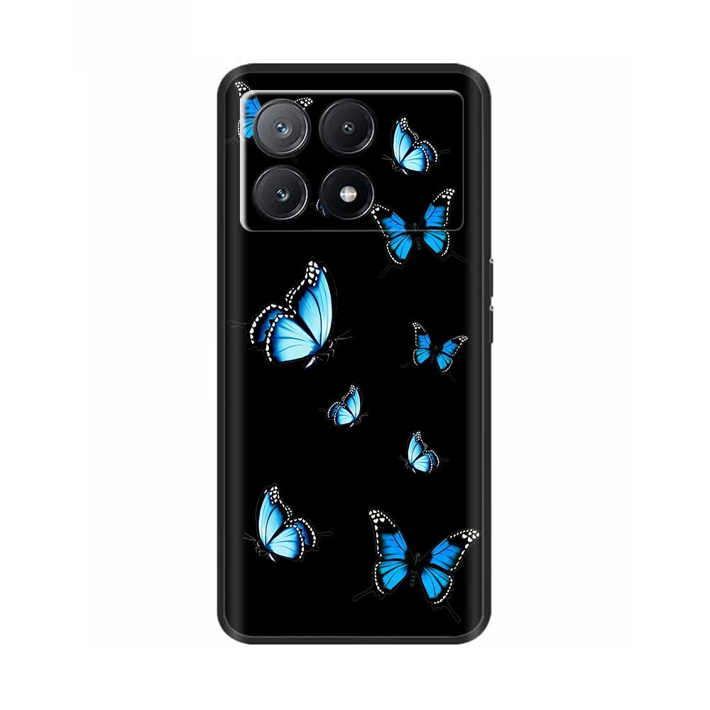 Case For Poco X6 Pro Phone Back Cover For Poco X6 Neo Pocox6 Pro 5G Soft Black Silicone Bumper Shockproof Protective Shell Cases